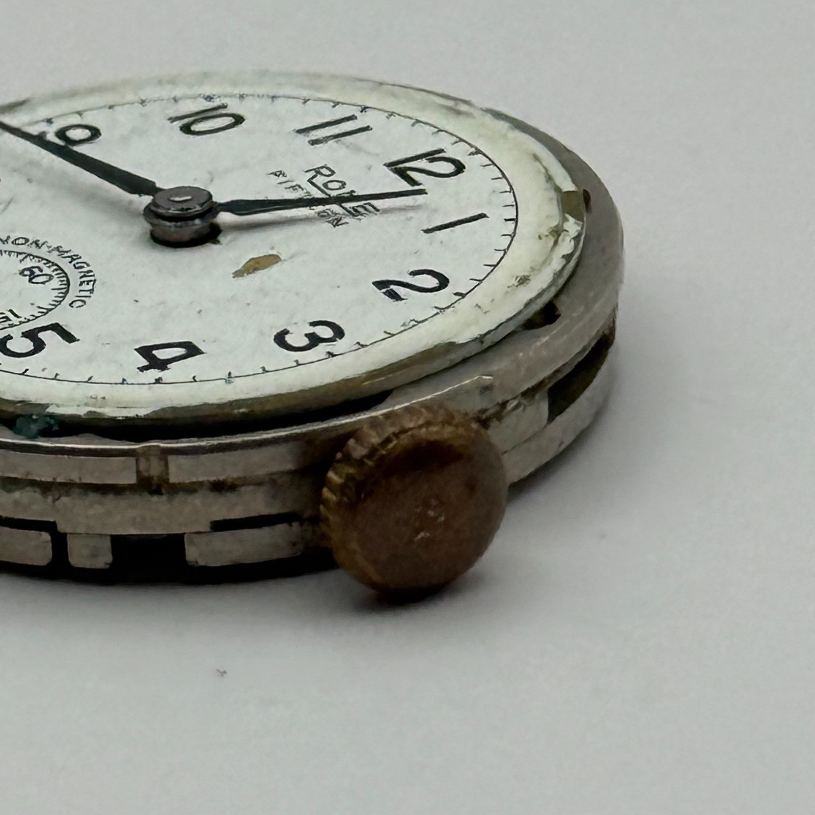 FHF 70 Watch Movement Rone Fifteen 1046 Manual Wind Vintage Parts Repair 23.7mm