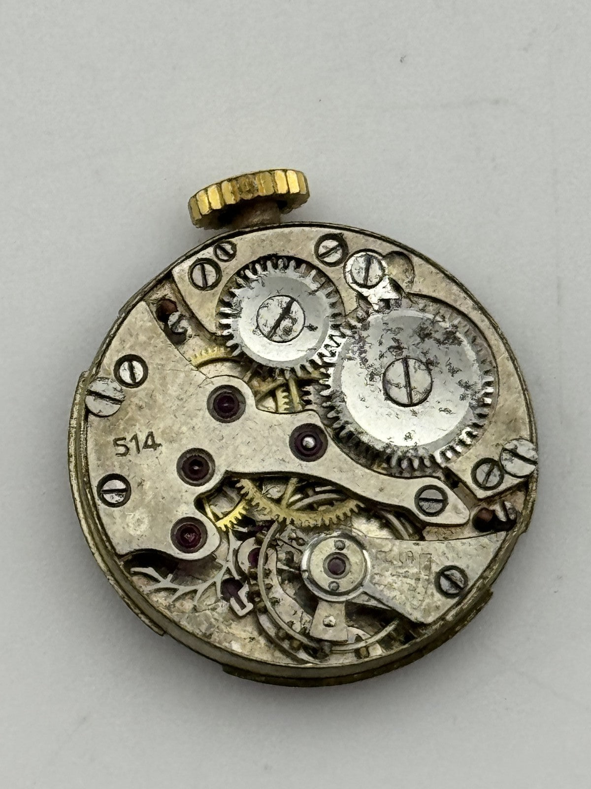 20.2mm Vintage Laco 514 Manual Wind Swiss Watch Movement PARTS REPAIR
