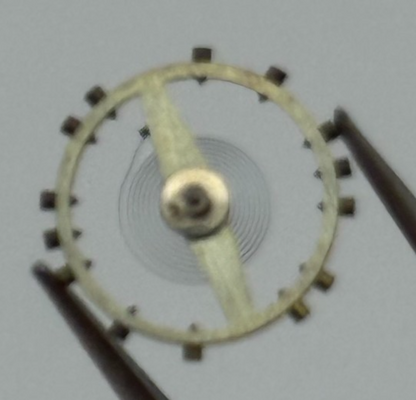 AS 984 Balance Wheel Complete And Spring 10 1/2''' 30 M Watch Movement Parts NOS