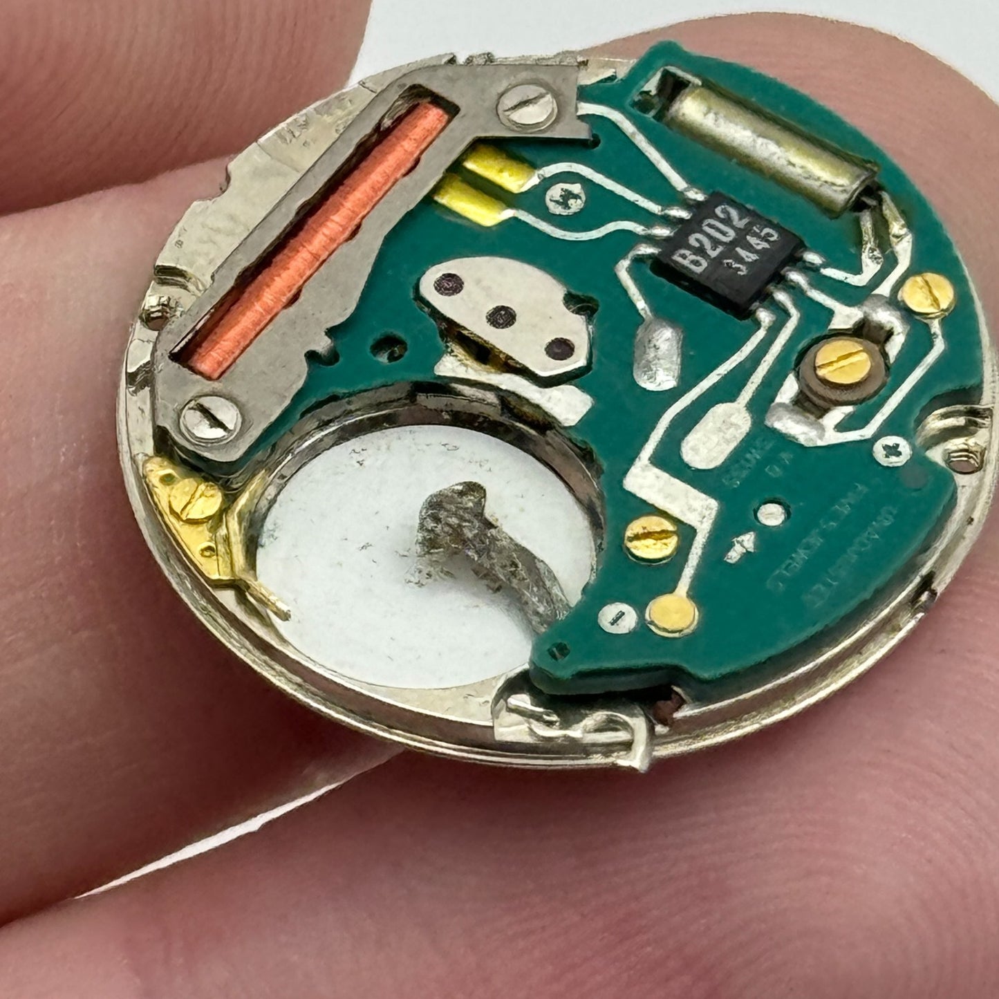 23.8mm ETA 555.411 Swiss 5 Jewels Quartz Partial Watch Movement Vintage PARTS