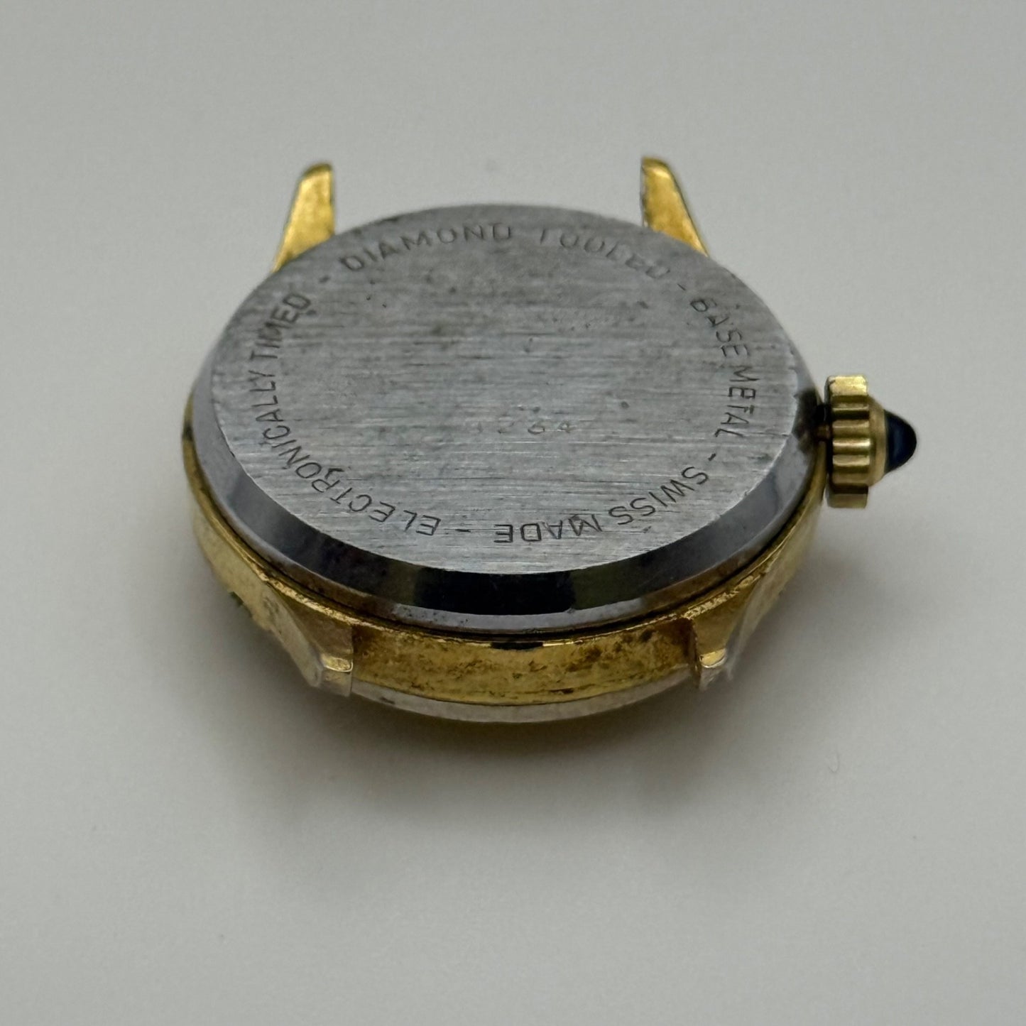 25mm Running Vintage Lucerne Diamond Tooled Swiss Gold Plated Manual Wind PARTS