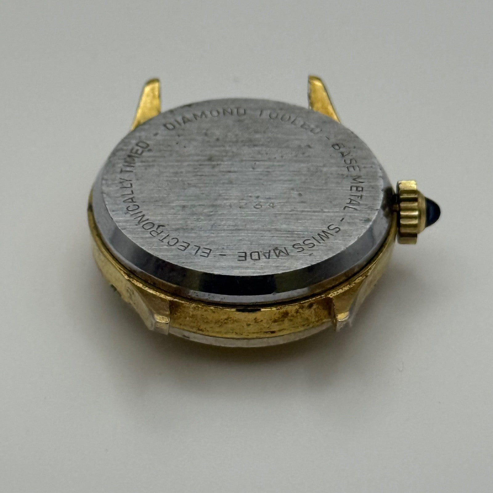 25mm Running Vintage Lucerne Diamond Tooled Swiss Gold Plated Manual Wind PARTS