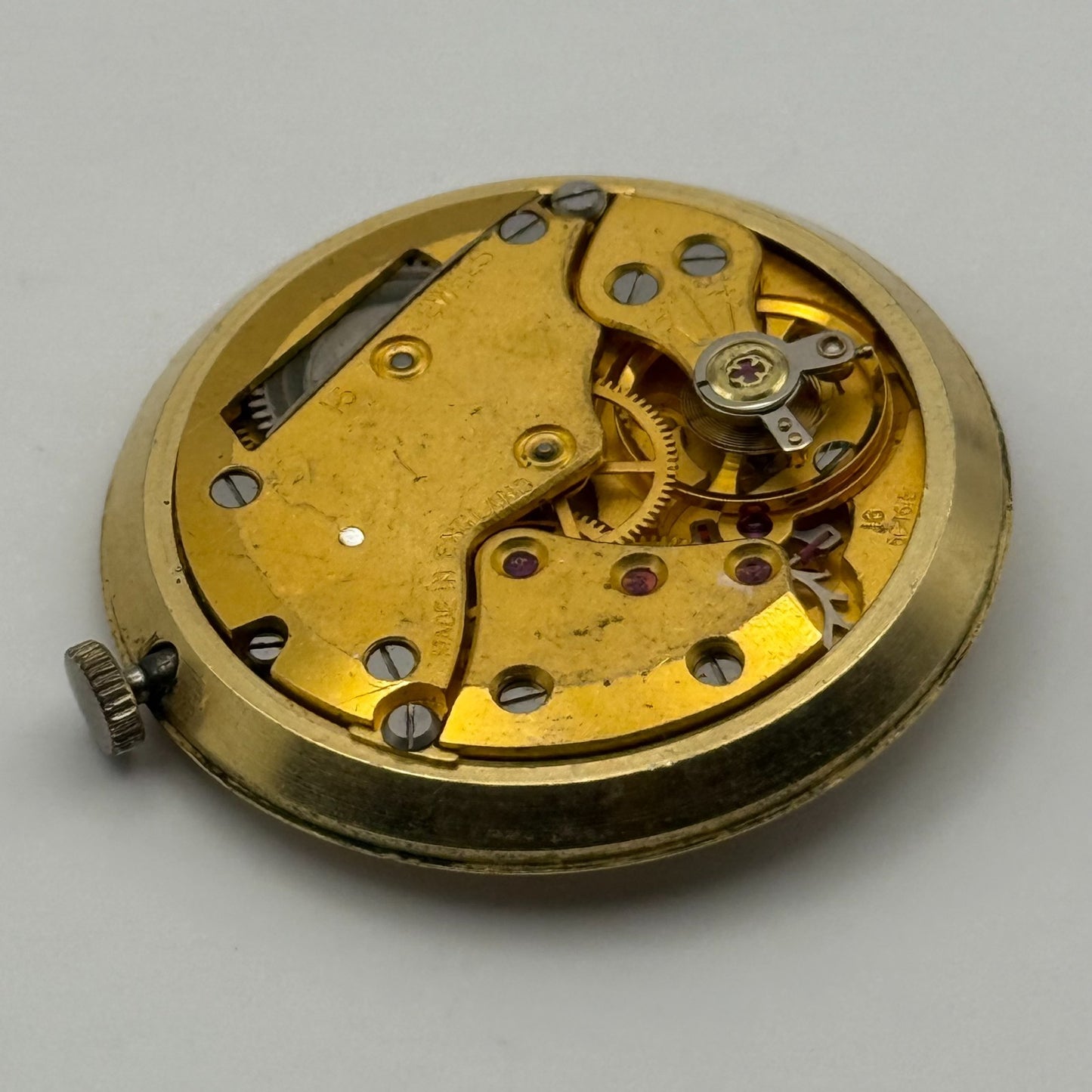 Smiths Astral National 15 60461E Watch Movement Manual Wind Vintage Parts 31.9mm