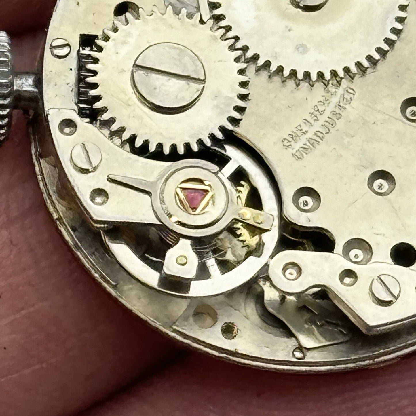 26mm Ladies Manual Wind Glynford Basis Red DialSwiss Watch FOR PARTS TO RESTORE