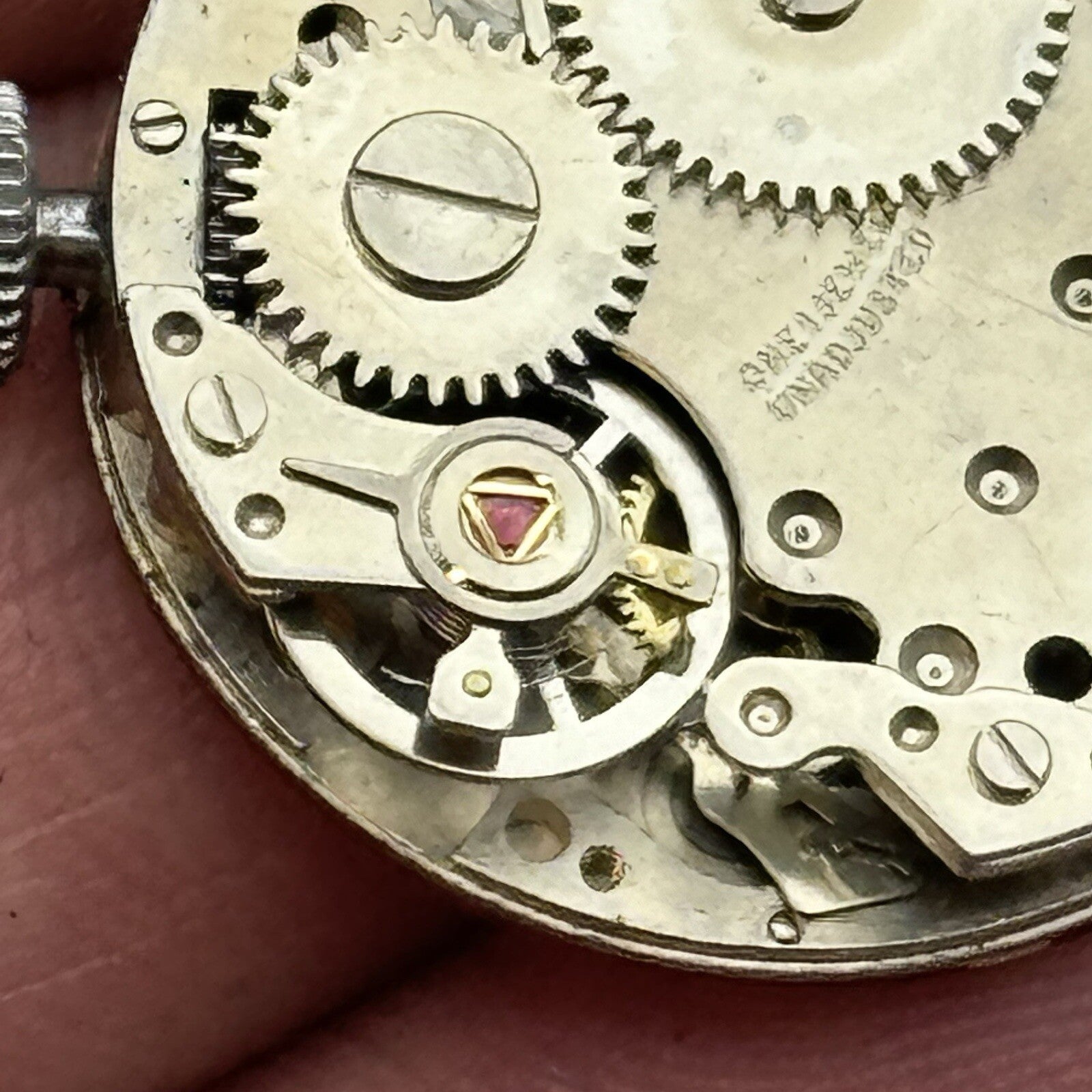 26mm Ladies Manual Wind Glynford Basis Red DialSwiss Watch FOR PARTS TO RESTORE