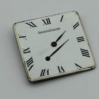 Jaeger Le Coultre 895 Thin Watch Movement Square Dial Vintage Parts Repair 21mm