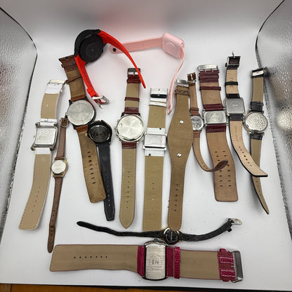 Bundle Of 15 Quartz Watches Job Lot Modern / Vintage Untested Parts / Repair