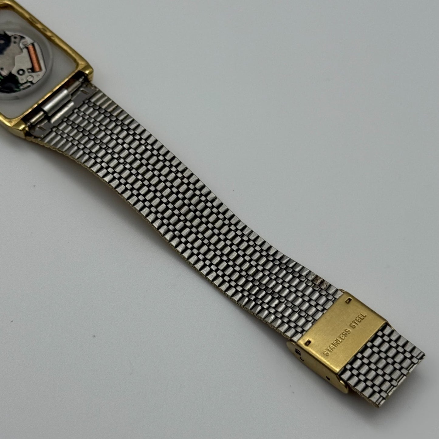 Limit Ladies Quartz Watch Black Dial Gold Tone Bracelet 24mm PARTS REPAIR