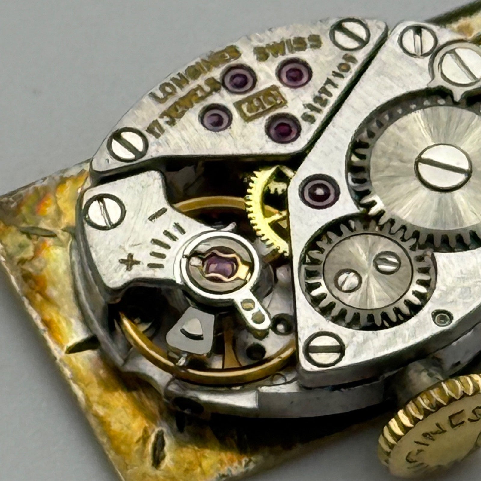 Longines 410 Watch Movement Ladies Manual Wind Vintage Swiss Parts Repair 12.9mm