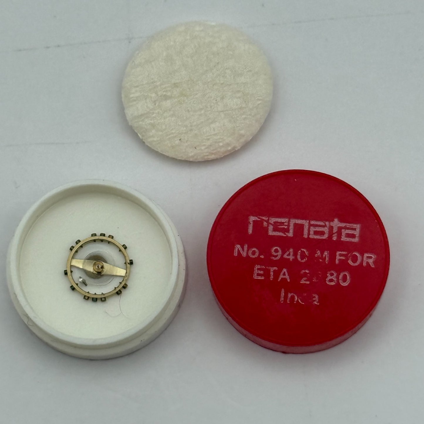 ETA 2480 Balance Wheel Complete And Spring  940 M Watch Movement Parts NOS