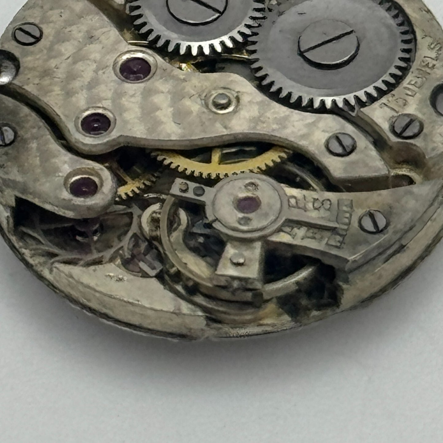 19.6mm 15 Jewels Roman Numerals Trench Watch Movement Manual Wind PARTS SPARES