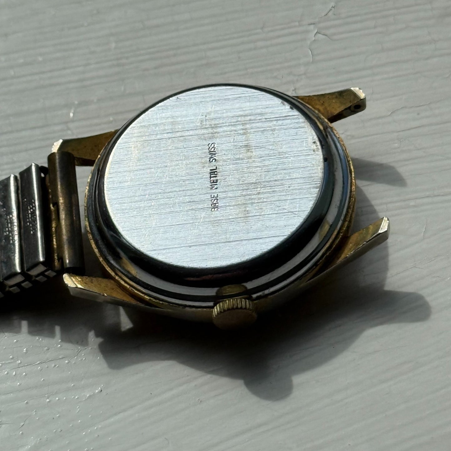 34mm Men's Vintage Lucerne Antimagnetic Swiss Manual Wind Watch PARTS REPAIR