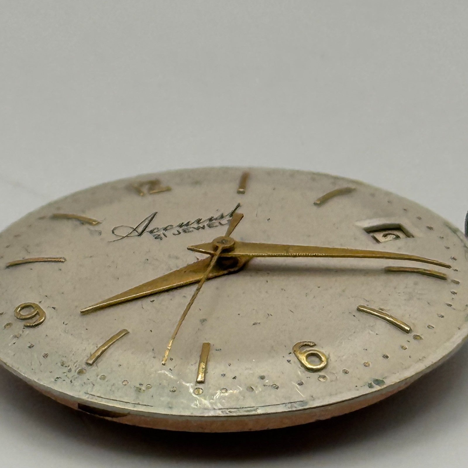 ETA 2409 Watch Movement Running Accurist Date Manual Wind Vintage Parts 25.8mm