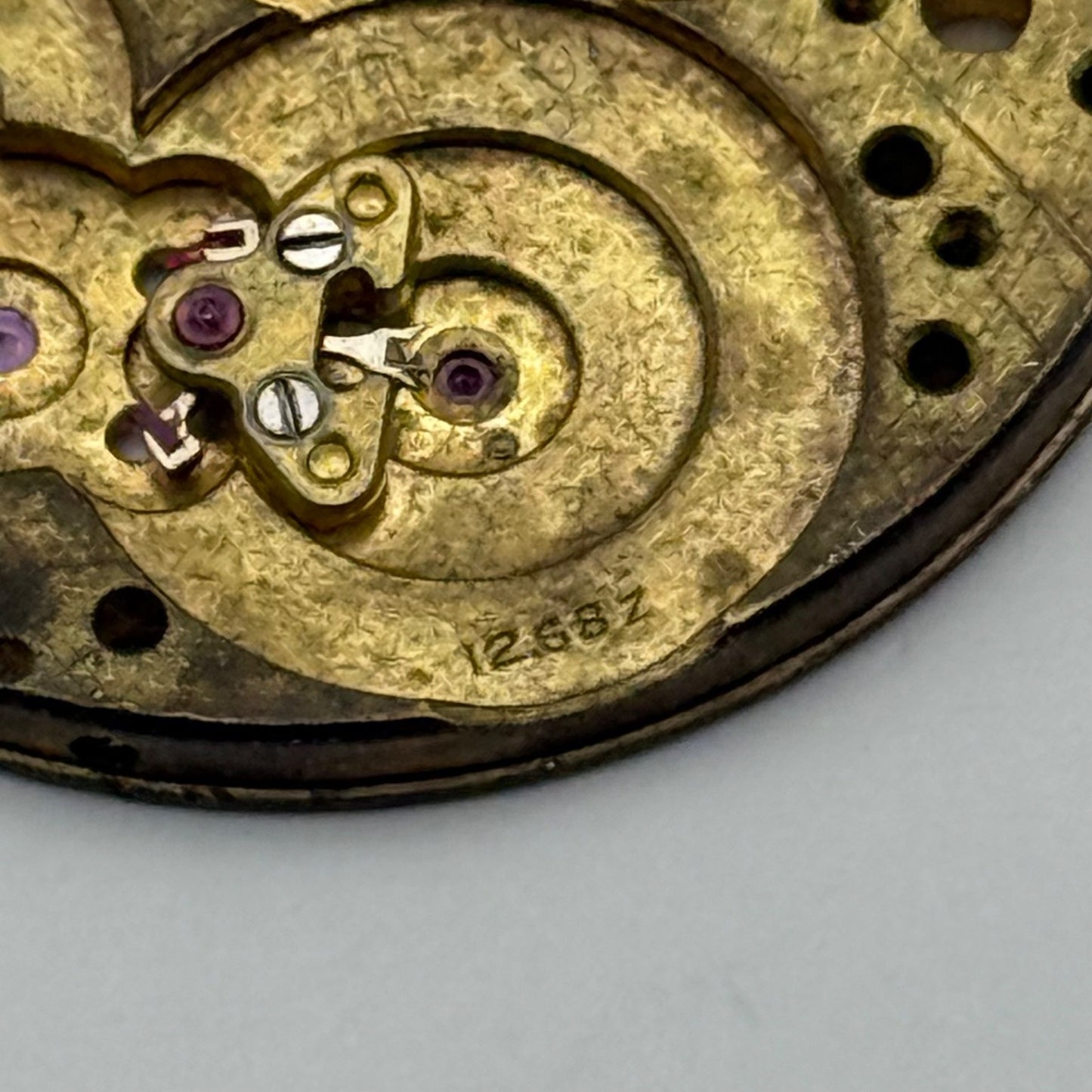 Longines 12.68Z Watch Movement Vintage Incomplete Parts Repair Swiss 27.4mm