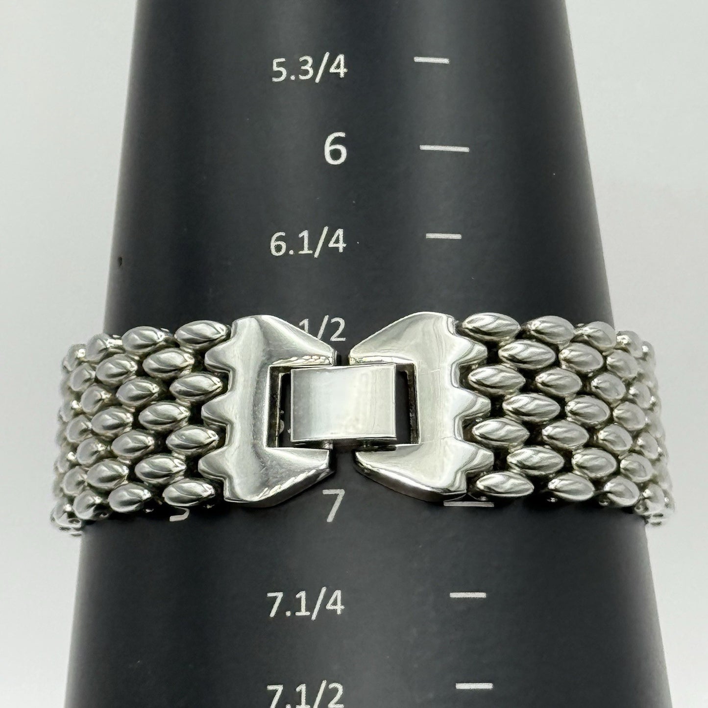 19mm Working Ladies Censi Collection Silver Tone Japan Quartz Watch 6.75 Inches