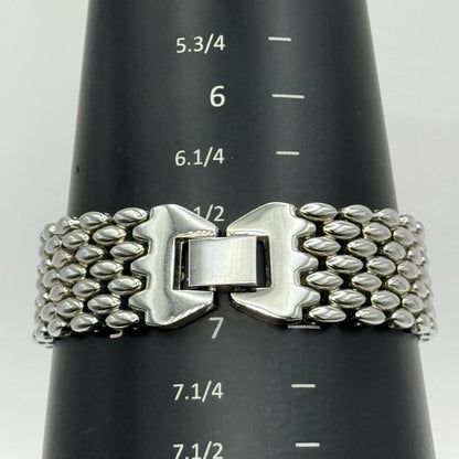 19mm Working Ladies Censi Collection Silver Tone Japan Quartz Watch 6.75 Inches