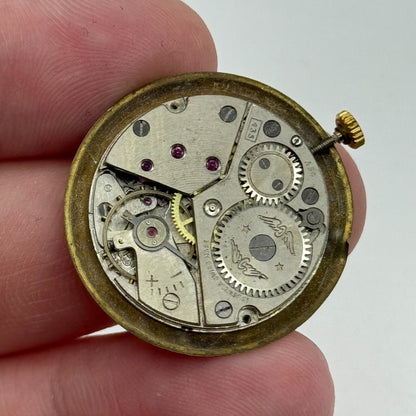 23.5mm Rotary Mens Peseux 320 Manual Wind 15 Jewels Watch Movement PARTS REPAIR