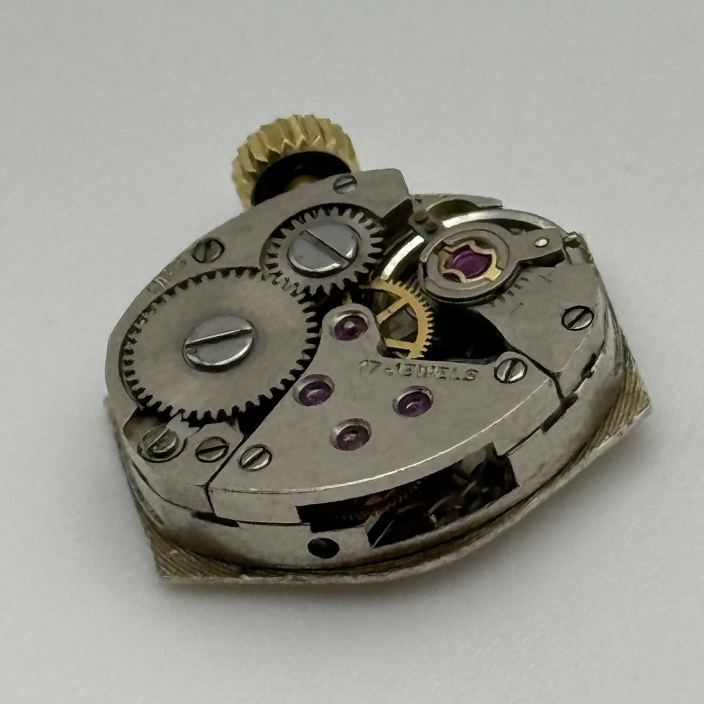 12.9mm Vintage Everite AS 1978-2 Manual Wind Swiss Watch Movement PARTS REPAIR