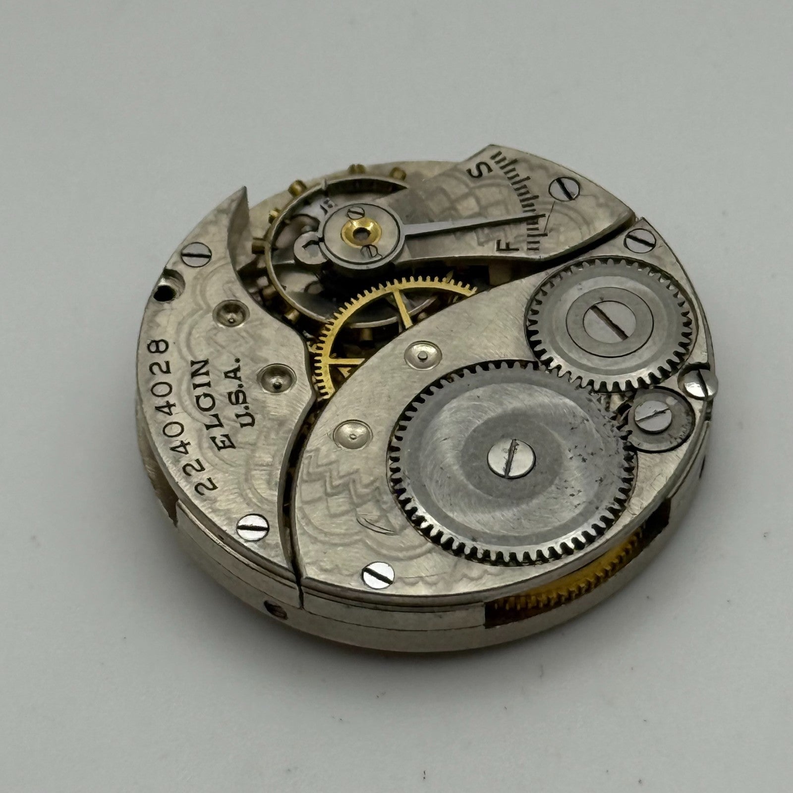 1920 Antique 3/0s Elgin 463 Model 3 American Watch Movement PARTS REPAIR SPARES