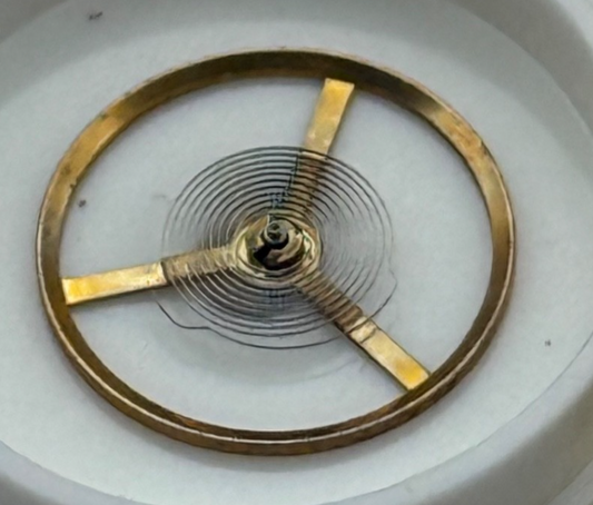 Smith 603 Elite Balance Wheel Complete And Spring  10 1/2 Watch Movement Parts 