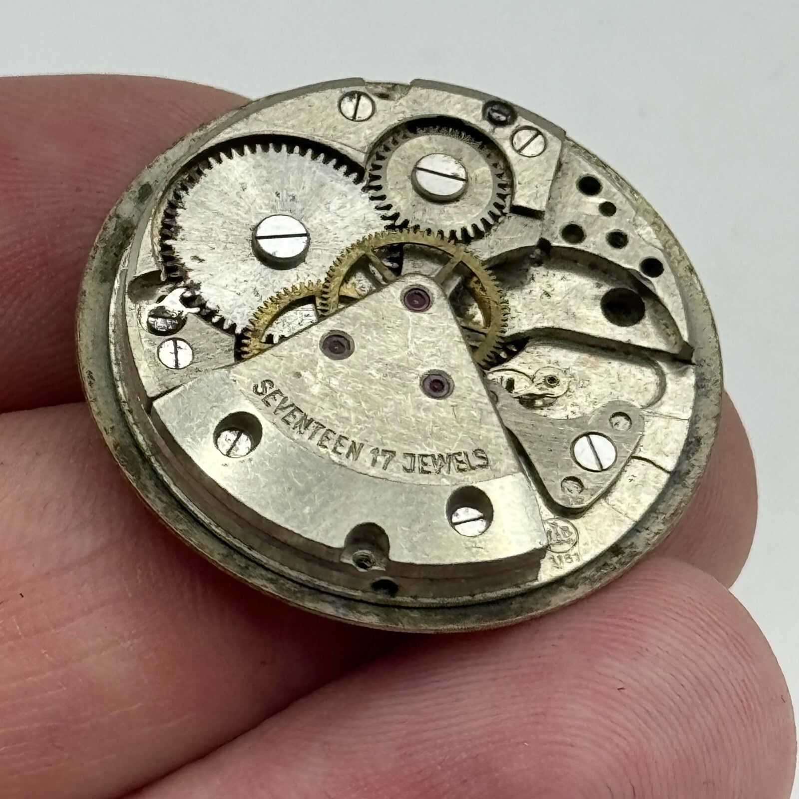 25.8mm Yeoman Mens HB Hermann Becker 1161 Manual Wind Watch Movement PARTS SPARE