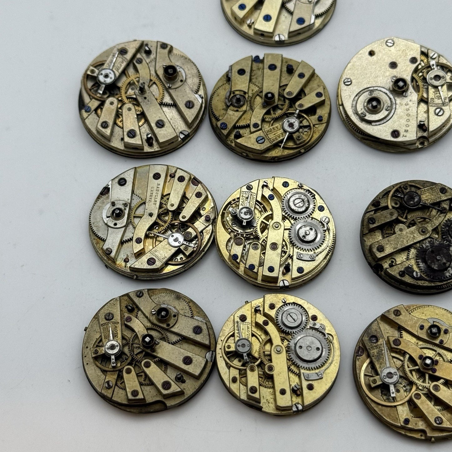 Bundle Mixed Antique / Vintage Pocket Watch Movements Joblot PARTS REPAIR SPARES