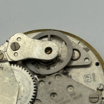 EB 8800 Watch Movement Tara Date Manual Wind Vintage Swiss Parts Repair 26.9mm