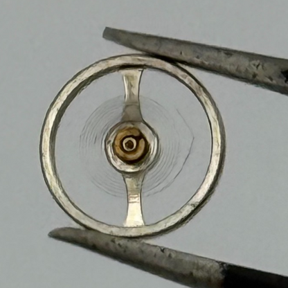 Oris 410 Balance Wheel Complete And Spring  5¼’’’ 330 M Watch Movement Parts NOS