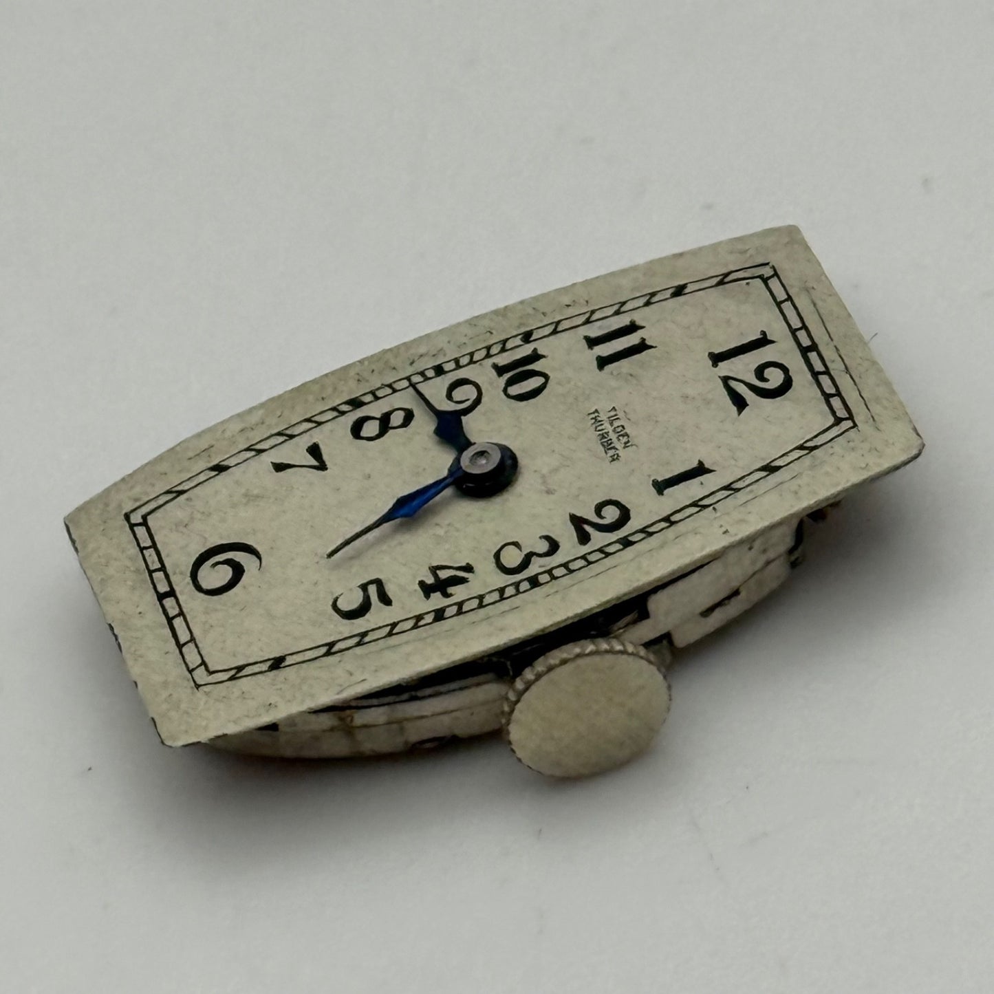 Running Vintage Zenith Tilden Thurber High Grade Oval Tank Watch Movement Manual