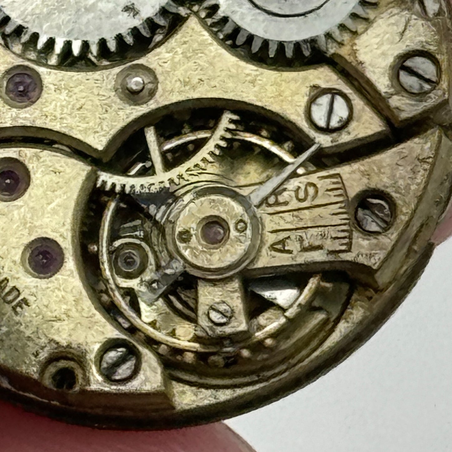 22.6mm Stauffer S S & Co Manual Wind Trench Watch Movement Swiss Vintage PARTS