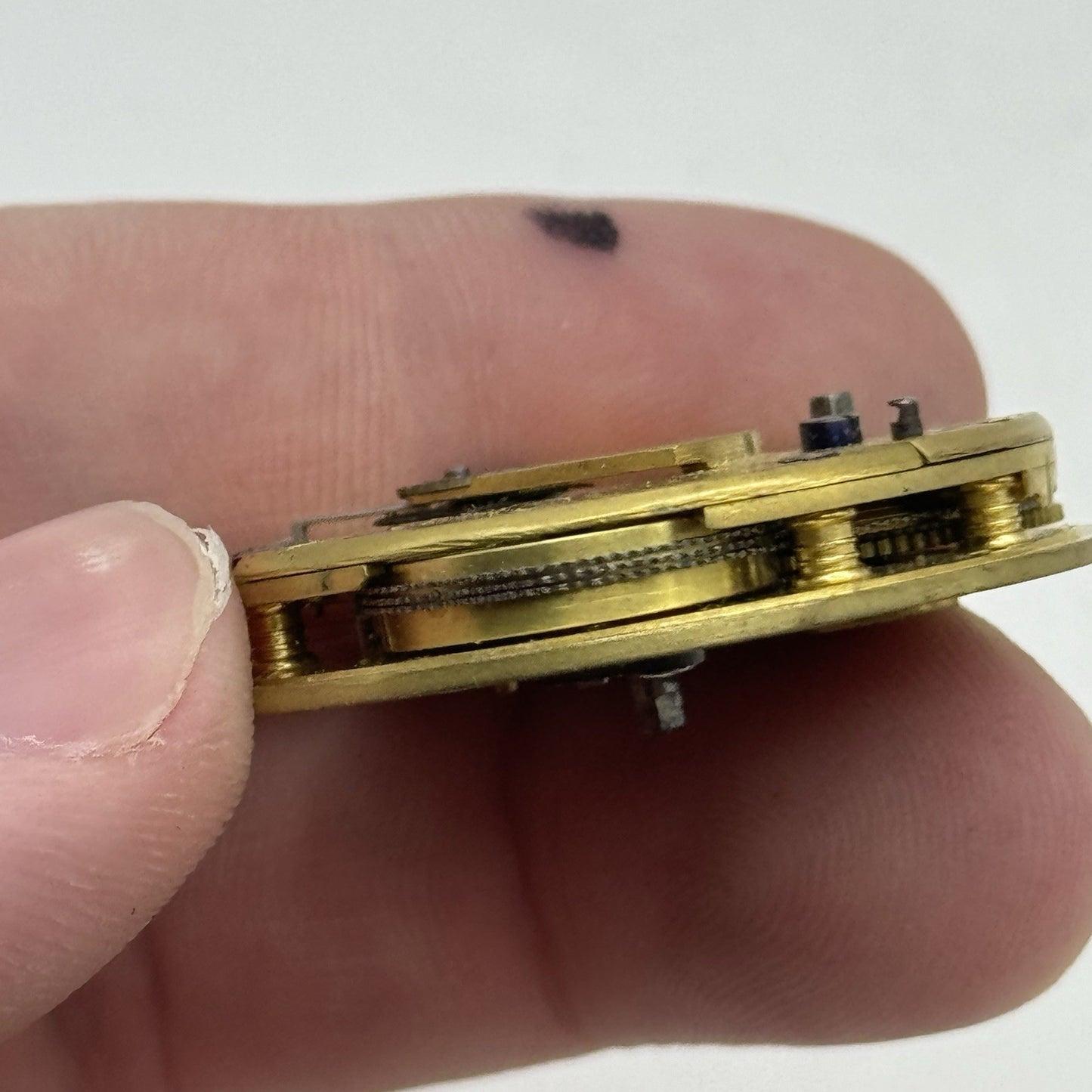 36mm Running Antique Quality English Fusee Pocket Watch Movement -  TO RESTORE
