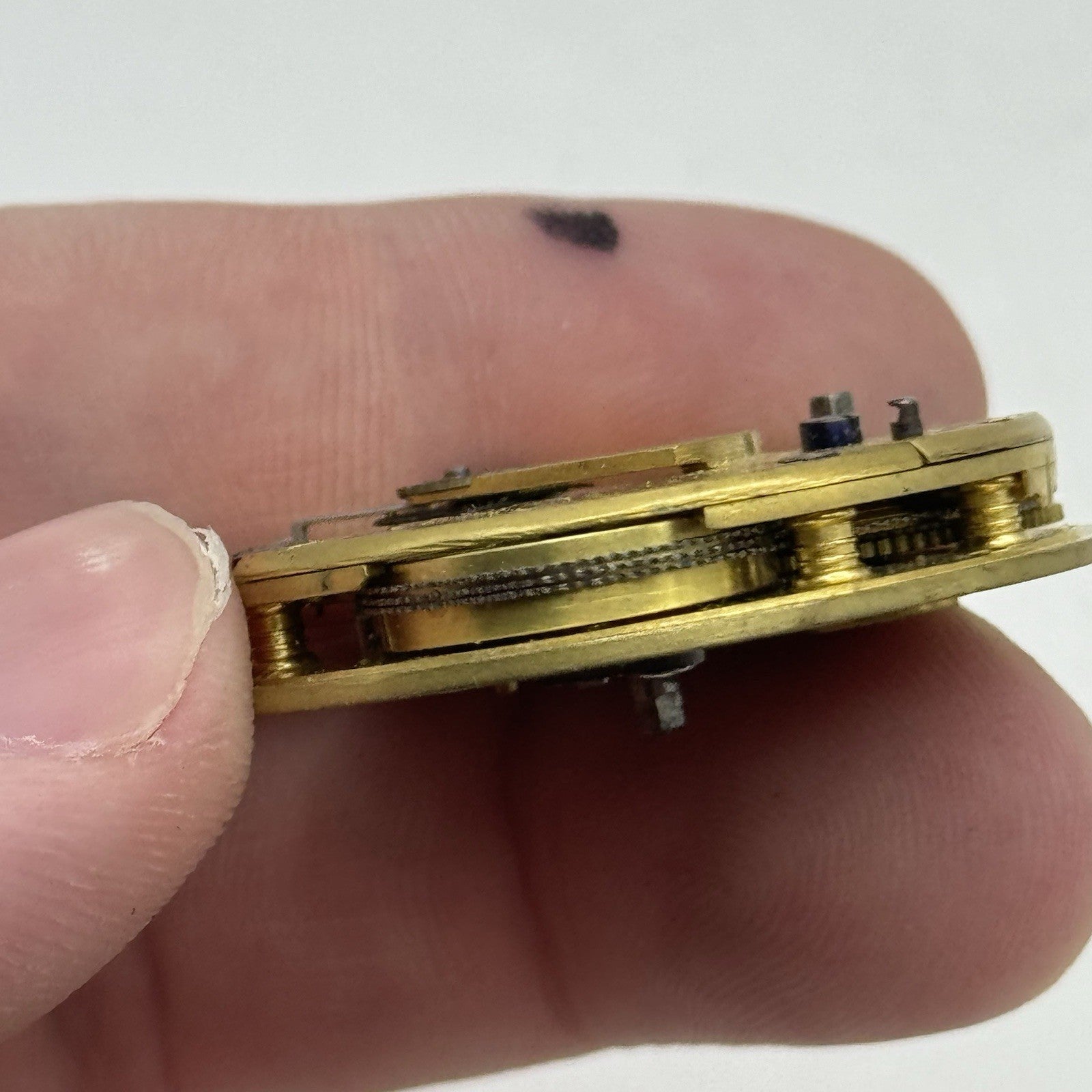 36mm Running Antique Quality English Fusee Pocket Watch Movement -  TO RESTORE