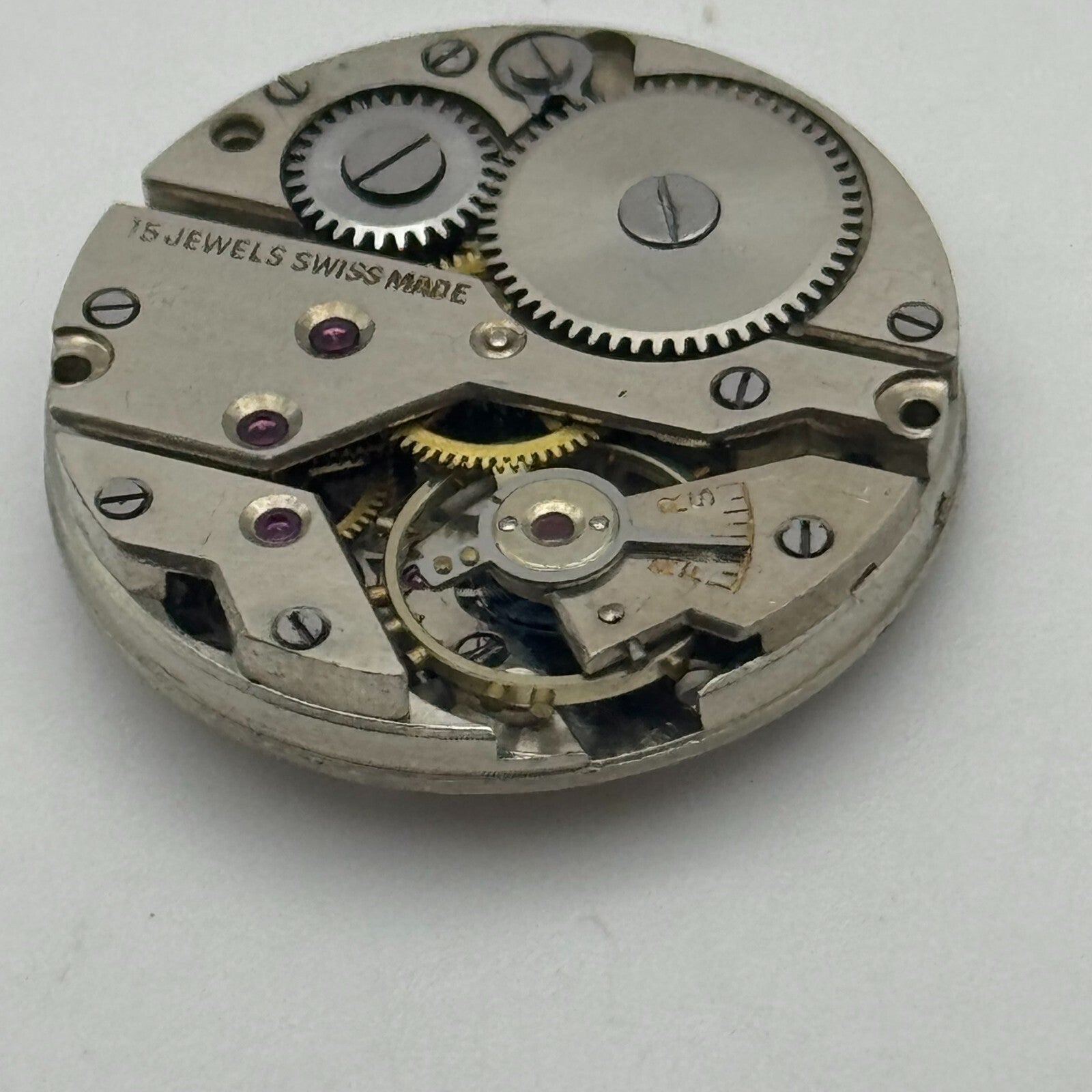 23.6mm Arogno A 150 Manual Wind 15 Jewels Vintage Swiss Watch Movement PARTS