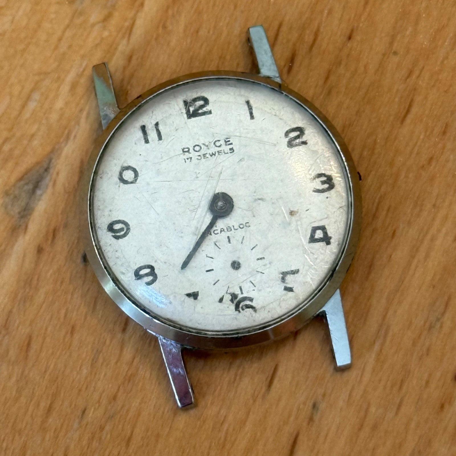 23mm Vintage UT Unitas 6365N Royce 17 Jewel Swiss Manual Wind Watch PARTS REPAIR