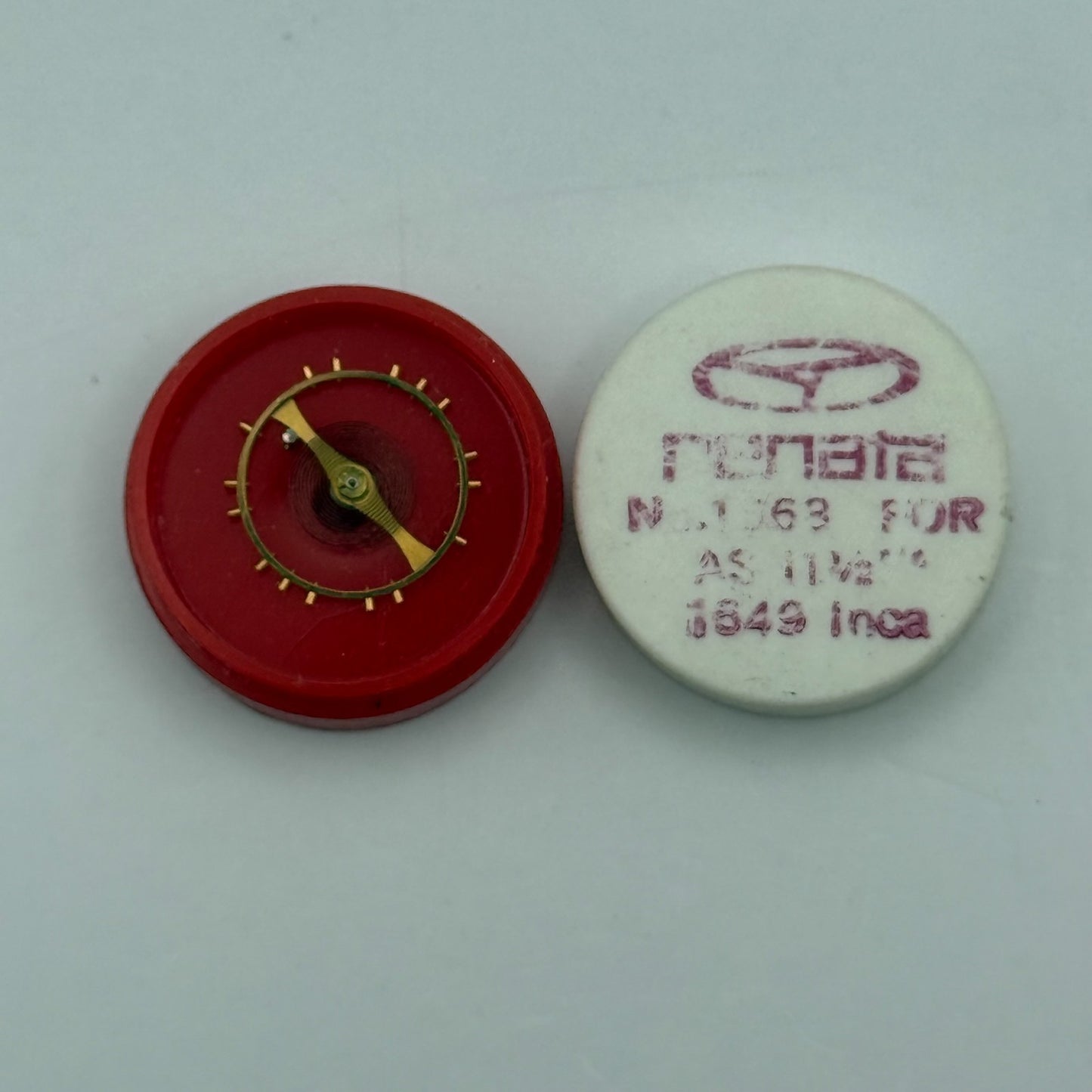 AS 1649 Balance Wheel Complete And Spring 11½''' Inca 1563 Watch Movement Parts 