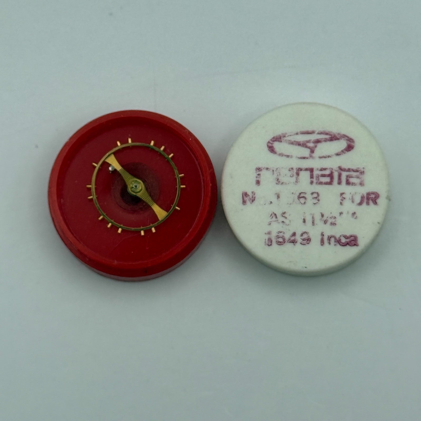 AS 1649 Balance Wheel Complete And Spring 11½''' Inca 1563 Watch Movement Parts 