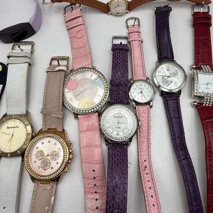 Bundle Of 15 Quartz Watches Job Lot Modern / Vintage Untested Parts / Repair