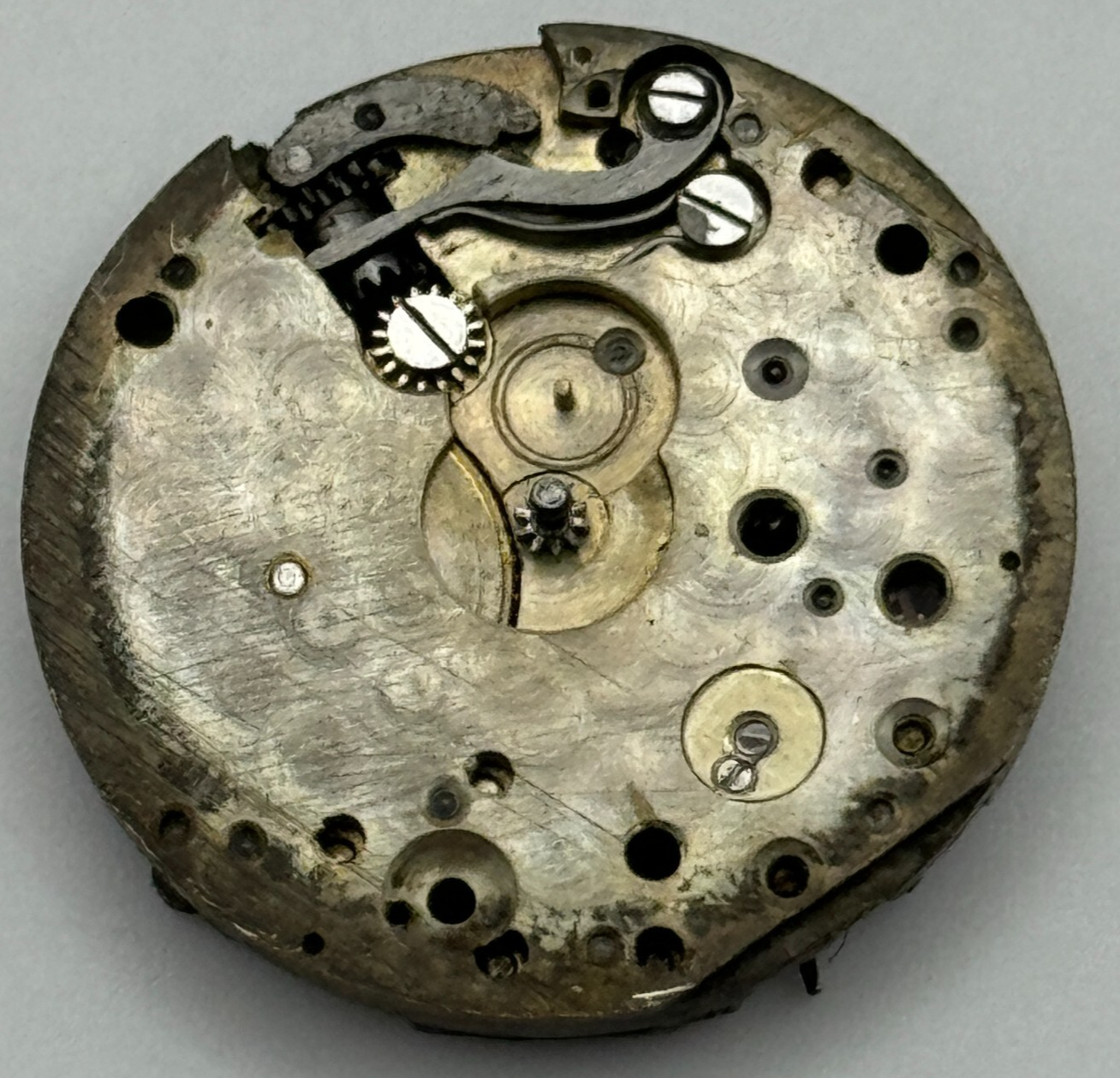 23.6mm Unidentified Cal 8028 Manual Wind Watch Movement Swiss Vintage PARTS