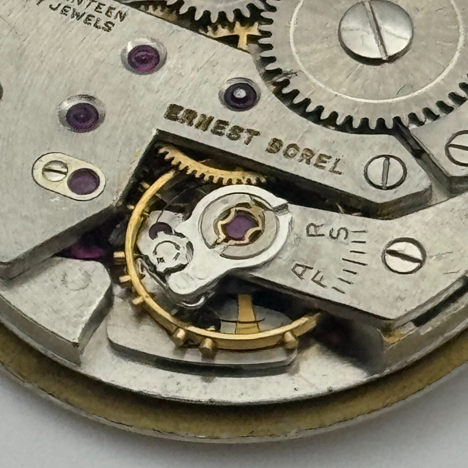26mm Ernest Borel Incastar Manual Wind 17 Jewels Watch Movement Swiss Made PARTS