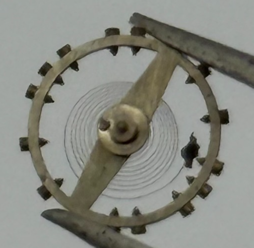 ETA 761 1201 Balance Wheel Complete And Spring 145 M Watch Movement Parts NOS