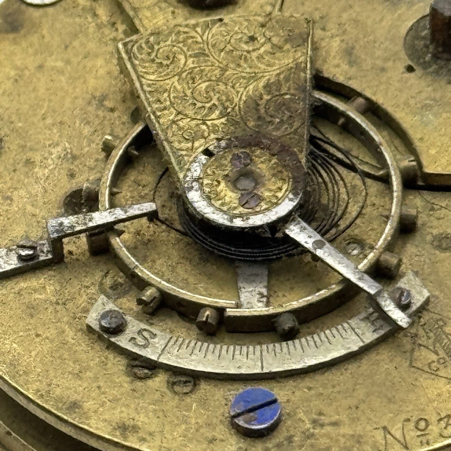 42.8mm Lancashire Watch Co Prescott Trademarked Pocket Watch Movement FOR PARTS