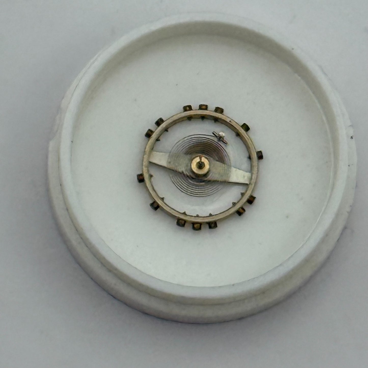 AS 1051 Balance Wheel Complete And Spring 5¼’’’ 34 M Watch Movement Parts NOS