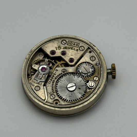 Rone Sportsman 1045 Watch Movement Running Manual Vintage Swiss Parts 27.2mm