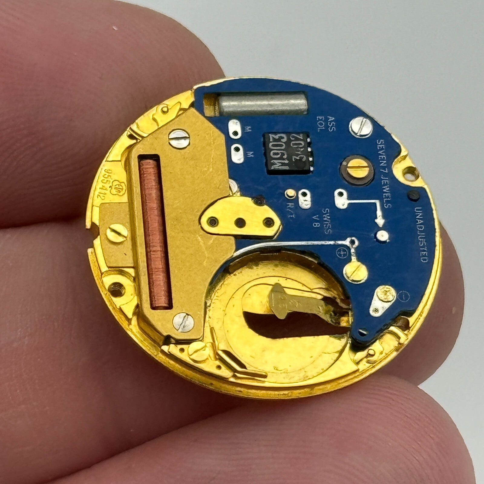 23.8mm ETA 955.412 Swiss 7 Jewels Quartz Watch Movement Vintage UNTESTED PARTS
