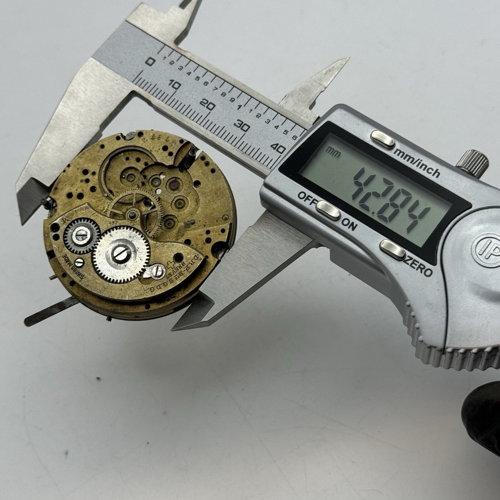 42.8mm Manual Wind BTE S.G.D.G Brevet Pocket Watch Movement FOR PARTS