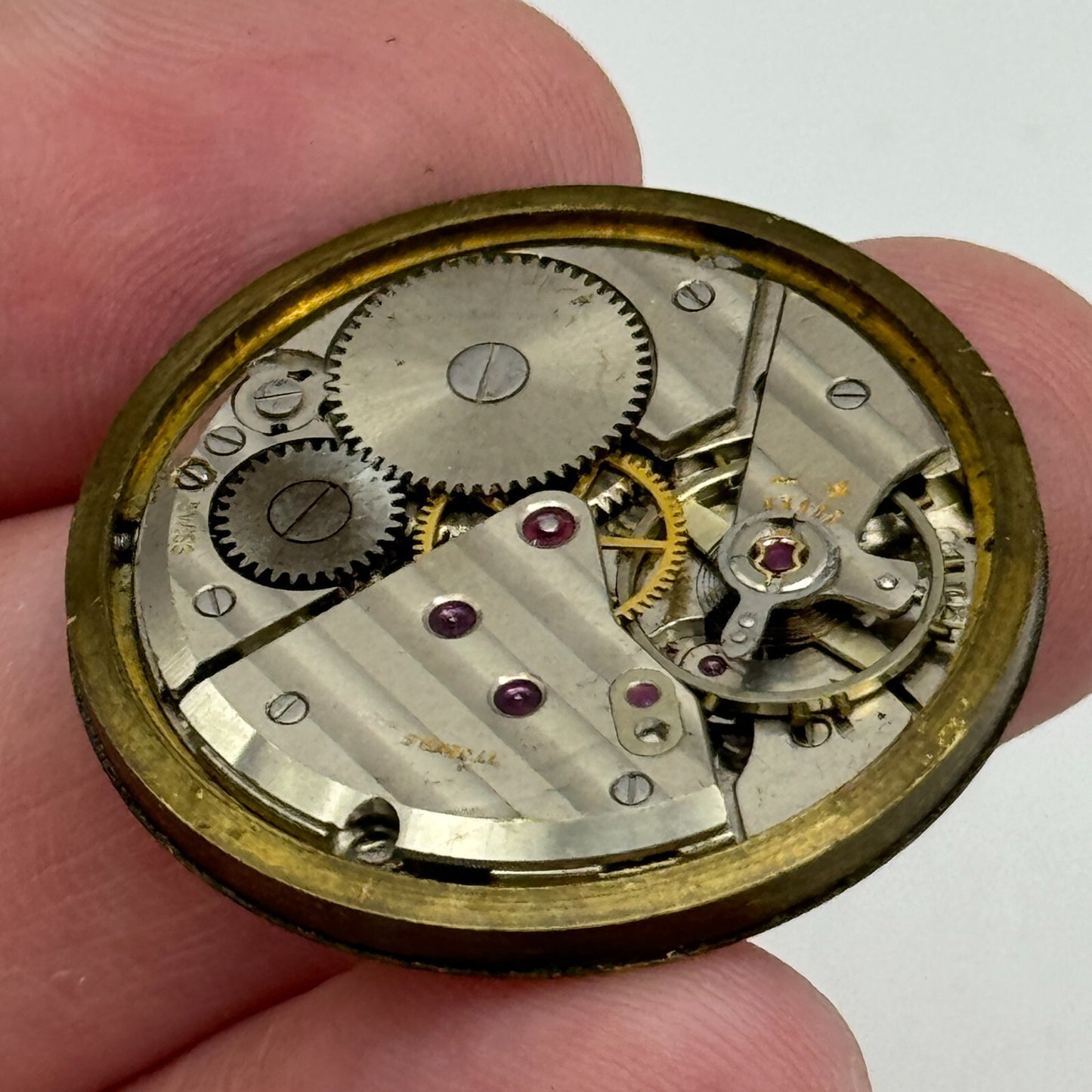 31mm Garrard ETA 1120 Balance Ok Manual Wind Watch Movement Swiss Vintage PARTS