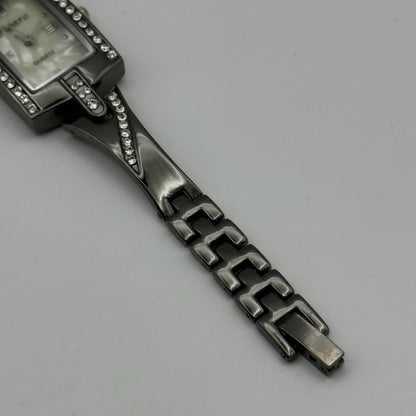 Figaro Italian Design Ladies Quartz Watch Crystal Accents Japan Working 19mm