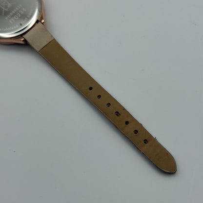 Elizabeth Rose Ladies Quartz Watch Floral Dial Rose Gold Tone Working 36mm