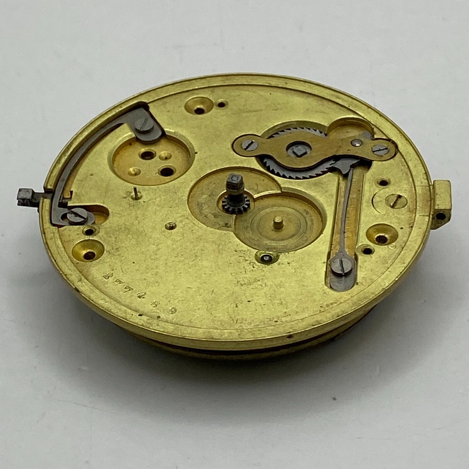 46.4mm Antique Key Wound Pocket Watch Movement PARTS REPAIR SPARES