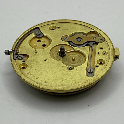 46.4mm Antique Key Wound Pocket Watch Movement PARTS REPAIR SPARES